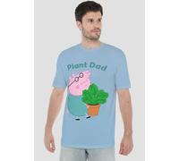 Hasbro Peppa Pig Daddy Pig Plant Dad T Shirt, Sky Blue In Light Blue Light Blue L