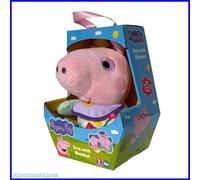 Hasbro Peppa Pig Evie 19cms Soft Toy Plush With Soft Comfort Blanket NEW