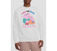 Hasbro Peppa Pig Family Pink Or Blue We Love You Sweatshirt, White White S