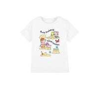 Hasbro Peppa Pig George Pig Sandcastles Kids T-Shirt, White | Size: 3-4 Years Hasbro White 3-4 Years