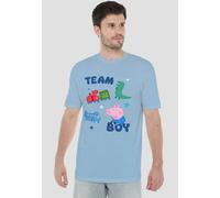 Peppa Pig Tv George Pig Team Boy Icons Unisex T Shirt, Sky Blue, XL