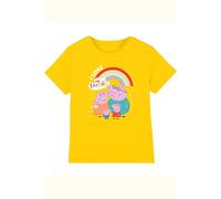 Hasbro Peppa Pig I Love My Family Kids T-Shirt, Yellow | Size: 3-4 Years Hasbro Yellow 3-4 Years