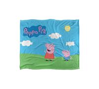 Peppa Pig Kids Silky Touch Blanket, 152 x 127 cm Peppa and George Sunny Day, 50" x 60"