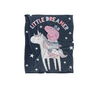 Peppa Pig Kids Silky Touch Blanket, Little Dreamer, 152 x 127 cm, 50" x 60"