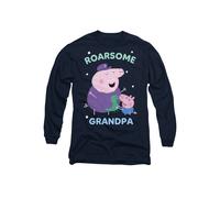 Hasbro Peppa Pig Roarsome Grandpa Pig Long Sleeve T-Shirt, Navy | Size: Small Hasbro Navy S