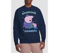 Hasbro Peppa Pig Roarsome Grandpa Pig Sweatshirt, Navy Navy XL