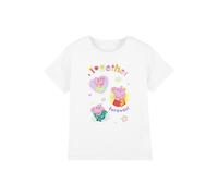 Hasbro Peppa Pig Together Forever Kids T-Shirt, White | Size: 7-8 Years Hasbro White 7-8 Years
