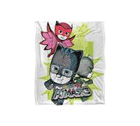 Hasbro Pj Masks Comic Group Splash Silky Touch Blanket 152X127Cm In White White