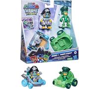 Hasbro PJ Masks Gekko & Pirate Robot Battle Racers Figure & Vehicle Set F4586