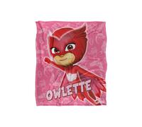 Hasbro Pj Masks Kids Owlette Character Silky Touch Blanket 152X127Cm In White White