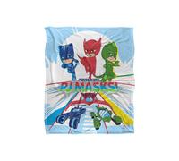 Hasbro Pj Masks Power Up Group Kids Silky Touch Blanket 152X127Cm In White White