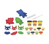Hasbro Play-Doh F1805 Age 3+ PJ Masks superhero Doh Hero Set, Creative Toy for Children Aged 3+ with 12 Cans of Play Clay, Multicoloured, Medium