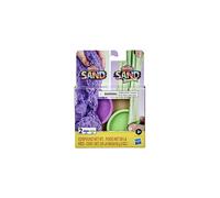 Hasbro Play-Doh Sand 2-Pack Assortment - 1 tub Purple Sand and 1 tub Green Sand Ez Stretch