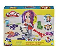 Play-Doh Crazy Cuts Stylist Hair Salon Pretend Play Toy for Kids 3 Years and Up with 8 Tri-Color Cans, 57 Grams Each, Non-Toxic, Multicolor, 6.68 x 27.94 x 21.59 cm