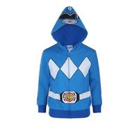 Hasbro Power Rangers Boy's Blue Ranger Hooded Zipper Jacket, Size 7