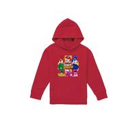 Hasbro Power Rangers Group Box Youth Kids Pull-Over Hoodie, Red | Size: 9-11 Years Hasbro Red 9-11 Years