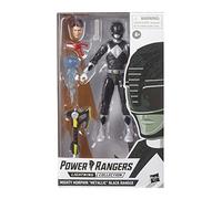 Hasbro Power Rangers Lightning Collection Hasbro Pulse Limited 6 Inch Action Figure "Mighty Morphin" Metallic Black Ranger / POWER RANGERS 2021 LIGHTNING COLLECTION MIGHTY MORPHIN METALLIC BLACK