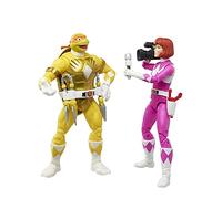 Hasbro Power Rangers x Teenage Mutant Ninja Turtles Mike as Yellow April as Pink Action Figure Set,Pink,yellow