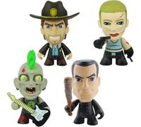 Hasbro Skybound Series 1 - Articulated 3" 8cm Collectible Figure Sets - (The Walking Dead - Rick Grimes, Andrea, Zombie Punk, & Negan)