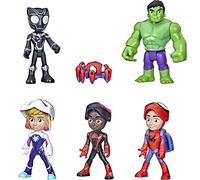 Marvel Spidey and His Amazing Friends Hero Reveal Multipack With Mask-Flip Feature, 4-Inch Scale Action Figure Toys, Kids Ages 3 And Up, Frustration-