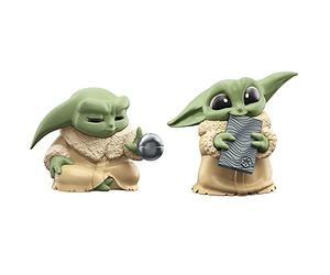 Hasbro Star Wars F5939 Bounty Collection Series 5, Grogu Figures 2 Pack, Practice, Toy for Kids Ages 4+, 5.5 cm, Force Focus & Beskar Bite
