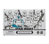 HASBRO STAR WARS VINTAGE COLLECTION 3.75" PHASE I CLONE TROOPER ARMY 4-PACK
