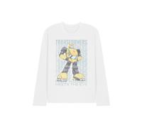 Hasbro Transformers Autobot More Than Meets The Eye Bumblebee Long Tee, White | Size: Medium Hasbro White M