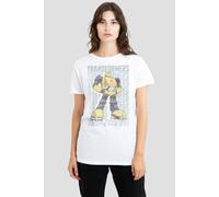 Hasbro Women's Transformers Autobot More Than Meets The Eye Bumblebee T, White | Size: Medium Hasbro White M