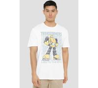 Hasbro Transformers Autobot More Than Meets The Eye Bumblebee Tee, White | Size: 4XL Hasbro White 4XL
