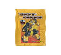 Hasbro Transformers Bumblebee Silky Touch Super Soft Throw Blanket 152X127Cm In White White One Size