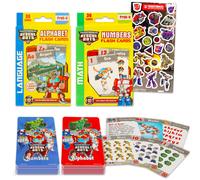 Hasbro Transformers Flash Cards Super Set Toddler Kids - Bundle with 72 Flashcards (2 Packs) Featuring Alphabet and Numbers for Pre-K Boys, Girls Plus