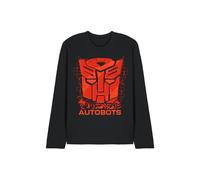 Transformers Generations Autobot Tech Icon Logo Unisex Long Sleeve T Shirt, Black, Medium