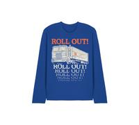 Hasbro Transformers Generations Optimus Roll Out Truck Long Tee, Royal in Blue | Size: Large Hasbro Blue L