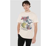 Hasbro Transformers Generations Retro Comic Grid T-Shirt, Natural in Beige | Size: 3XL Hasbro Beige 3XL