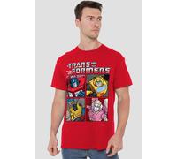 Transformers Generations Retro Heroic Autobot Grid Unisex T Shirt, Red, XXXX-Large