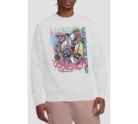Transformers Generations Street Style Decepticon Soundwave Unisex Sweatshirt, White, Small