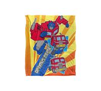 Transformers Optimus Prime Transform Silky Touch Blanket 152x127cm Hasbro White One Size