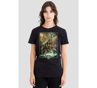 Hasbro Women's Dungeons & Dragons - 2024 Druid Key Art T-Shirt in Black | Size: Large Hasbro Black L