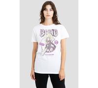 Dungeons Dragons Bard Glam Rock Tour Ladies T Shirt, White, Small