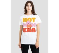 Hasbro Women's Peppa Pig - Mummy Pig Hot Mom Era T-Shirt, White | Size: 2XL Hasbro White 2XL