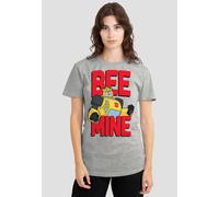 Hasbro Women's Transformers Bumblebee Bee Mine s Classic T-Shirt, Athletic Heather in Light Grey | Size: Large Hasbro Light Grey L