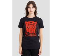 Transformers Generations Autobot Tech Icon Logo Ladies T Shirt, Black, Large