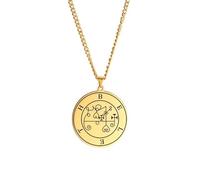 Hasdnker Necklace Pendant Chain Men Women Jewellery Great King Beleth Necklace Men Lesser Key Of Solomon Occult Pagan Jewelry 3 Colors Religion Jewelry Goldcolor