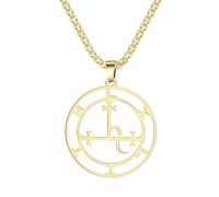 Hasdnker Necklace Pendant Chain Men Women Jewellerysatan Sigil Of Lilith Pendant Necklace Solomon Demon Seal Necklaces Good Luck Mythology Amulet Jewelry Lilithg