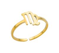 Hasdnker Rings Ring Jewellery Women Men 12 Constellation Zodiac Signrings For Women Cancer Aries Virgo Ring Christmas Jewelry