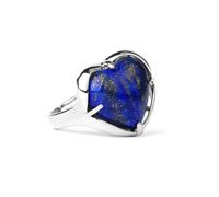 Hasdnker Rings Ring Jewellery Women Men Love Heart Cyrstal Stones Ring For Women Silver Color Natural Stone Adjustable Rings Enga