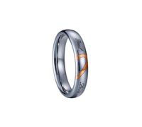 Hasdnker Rings Ring Jewellery Women Men Mutil Color Real Love Heart Shaped Couple Wedding Rings For Men And Women Marriage Jewelry For Finger 8 Pvf537Women
