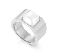 Hasdnker Rings Ring Jewellery Women Men Ring Women Glod Silver Color Rose Gold Shell Simple Round Korea Rings For Women'S Jewelry Birthday Party 8 Kr103507-Gc