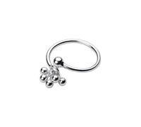 Hasdnker Rings Ring Jewellery Women Men Silver Color Bell Open Rings For Women Smiple Cute Ins Trendy Retro Party Accessories