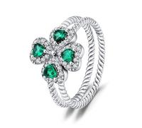 Hasdnker Rings Ring Jewellery Women Men Silver Color Luminous Firefly Ring Shiny Original Sun Moon Heart Shaped Lady Wedding Ring Jewelry 8 Nbr0020
